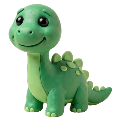A clay dinosaur.