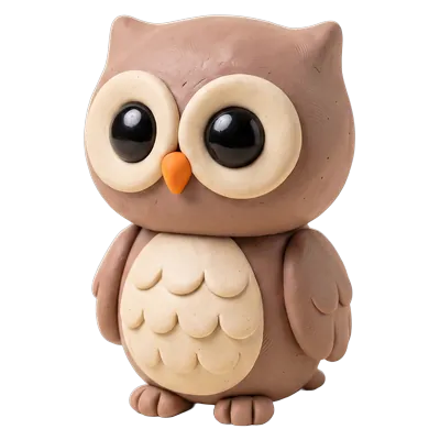 A clay owl.