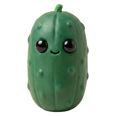 A clay cucumber.