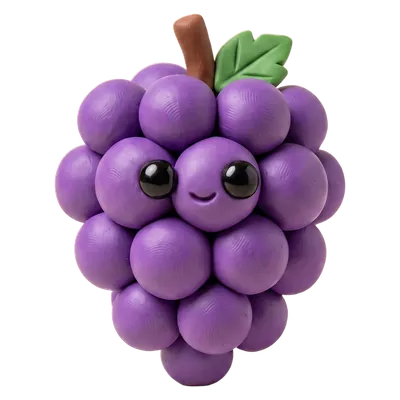 Clay grapes.