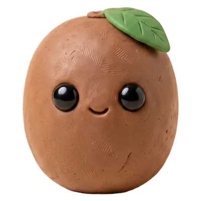 A clay kiwi.