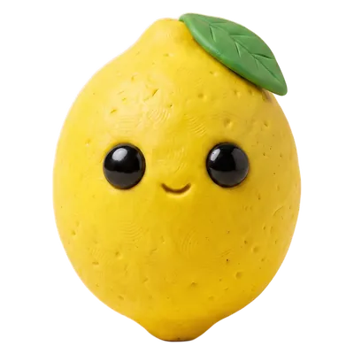 A clay lemon.