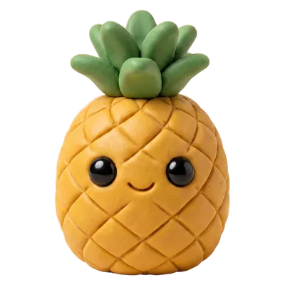 A clay pineapple.